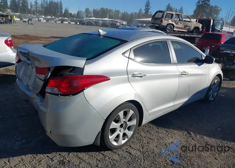 2013 Hyundai Elantra Limited from USA, damaged, VIN KMHDH4AE8DU750834